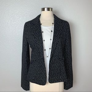 Love Tree Blazer Jacket Women’s Size M Black/Polka Dot Lined